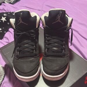 Black and White Air Jordan Sneakers